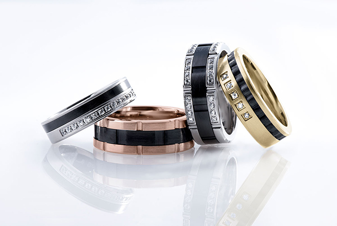 Trending: Inlay Wedding Bands