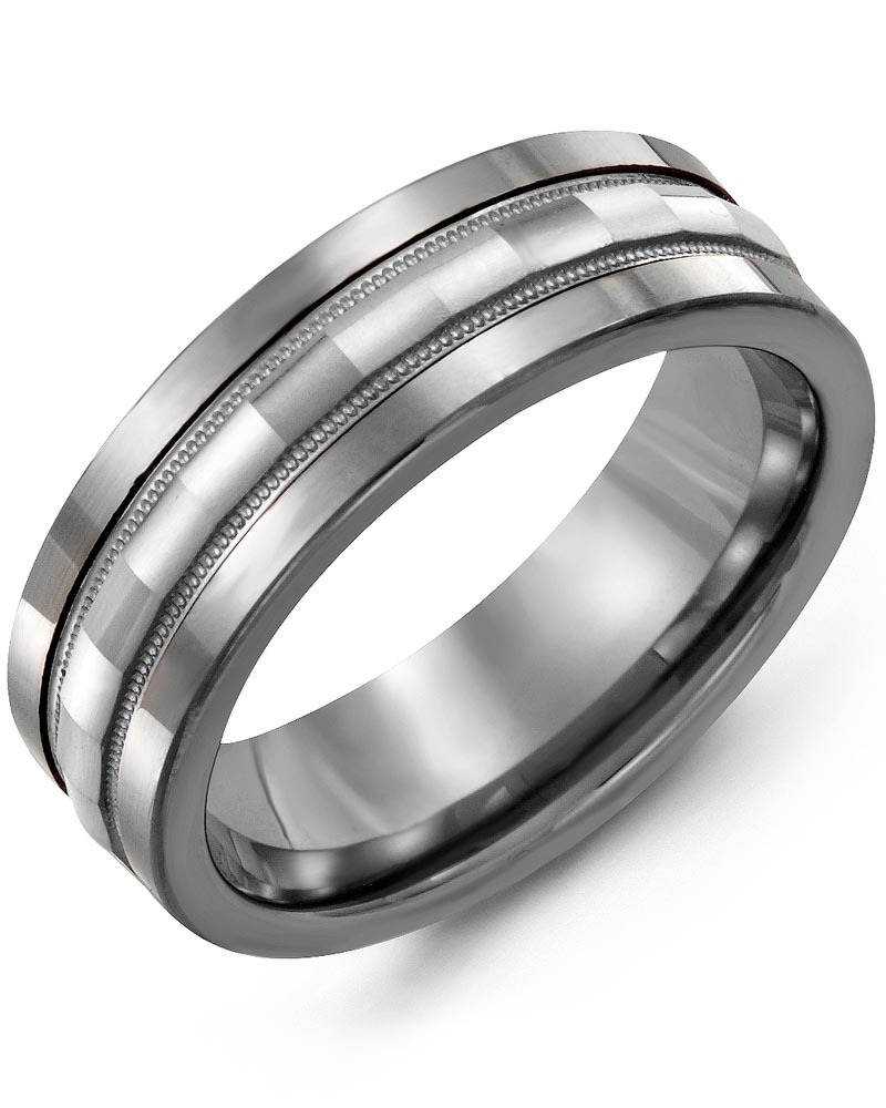 Men's & Women's Tungsten & White Gold Wedding Band