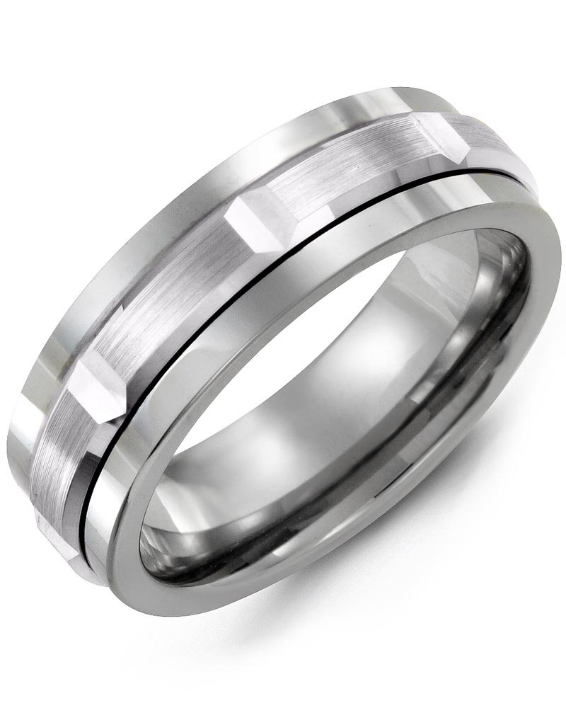 Men's & Women's Tungsten & White Gold Wedding Band from MADANI Rings. Wedding bands, fashion rings, promise rings, made of Tungsten, Ceramic, Cobalt, and Gold. View the collection at madanirings.com