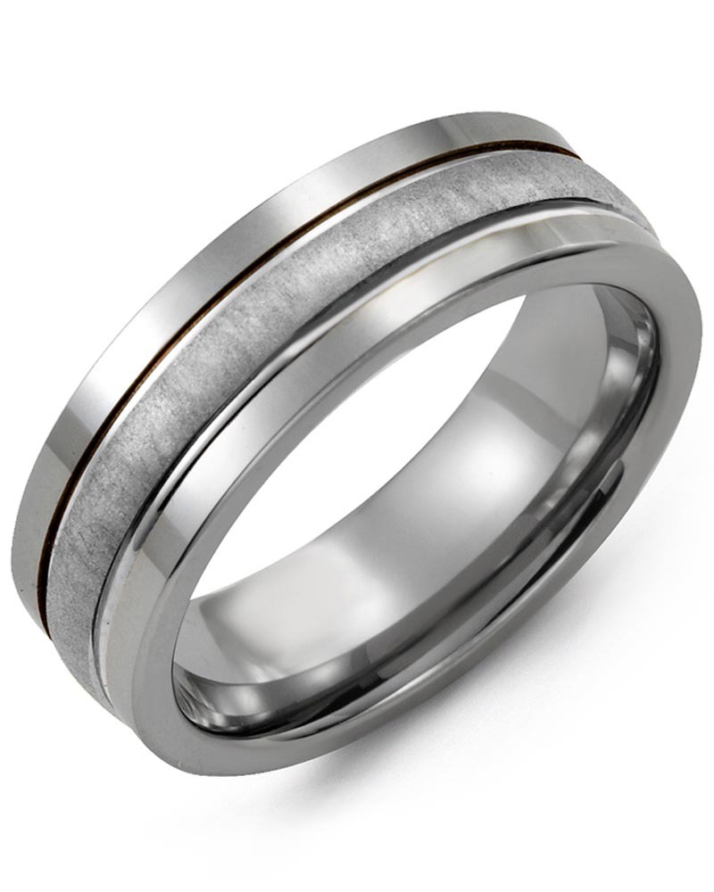 Men's & Women's Tungsten & White Gold Wedding Band