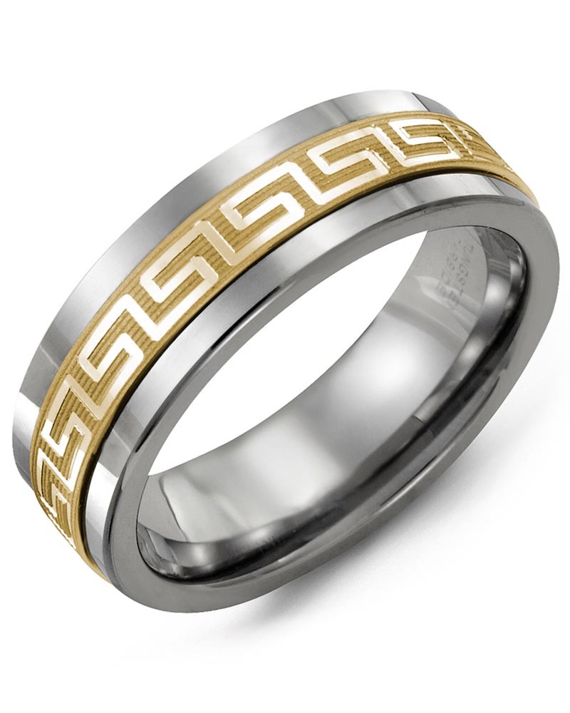 Men's & Women's Cobalt & Yellow Gold Wedding Band