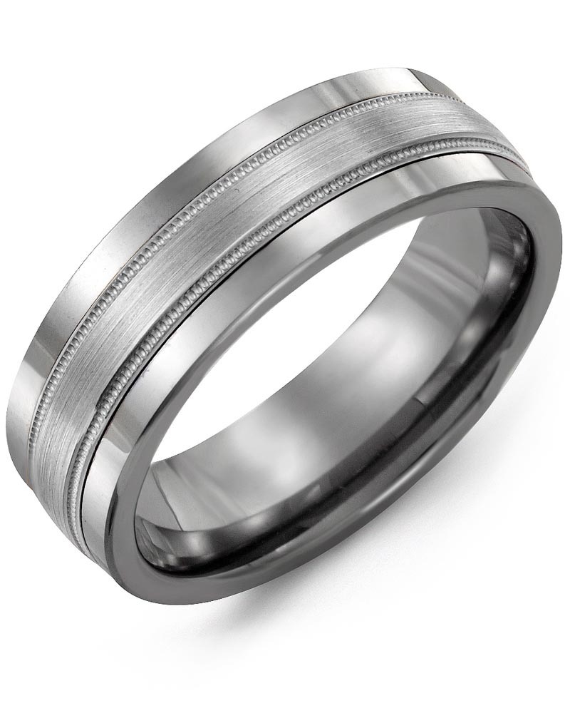 Men's & Women's Tungsten & White Gold Wedding Band from MADANI Rings. Wedding bands, fashion rings, promise rings, made of Tungsten, Ceramic, Cobalt, and Gold. View the collection at madanirings.com