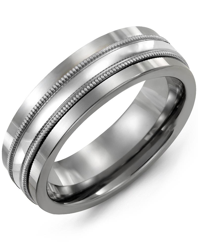 Men's & Women's Tungsten & White Gold Wedding Band from MADANI Rings. Wedding bands, fashion rings, promise rings, made of Tungsten, Ceramic, Cobalt, and Gold. View the collection at madanirings.com