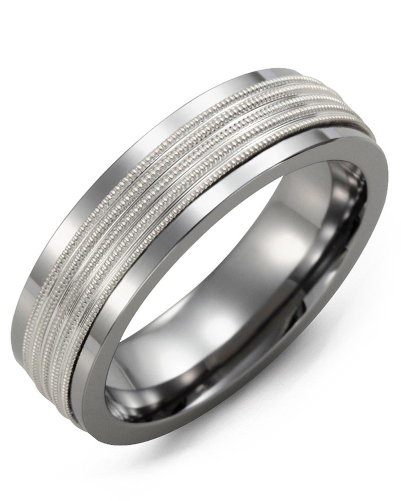 Men's & Women's Tungsten & White Gold Wedding Band from MADANI Rings. Wedding bands, fashion rings, promise rings, made of Tungsten, Ceramic, Cobalt, and Gold. View the collection at madanirings.com