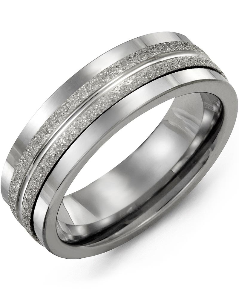 Men's & Women's Tungsten & White Gold Wedding Band