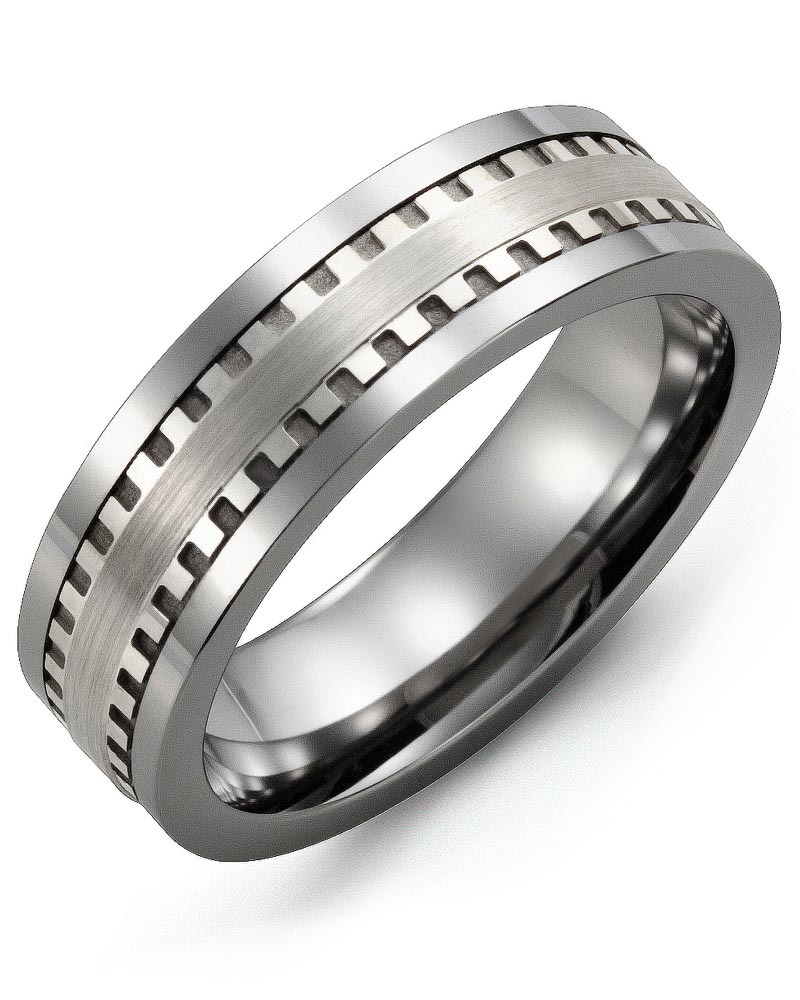 Men's & Women's Tungsten & White Gold Wedding Band