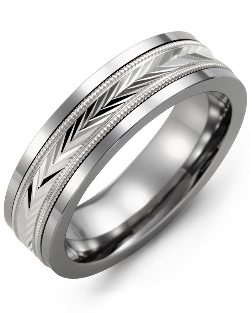 Men's & Women's Cobalt & White Gold Wedding Band from MADANI Rings. Wedding bands, fashion rings, promise rings, made of Tungsten, Ceramic, Cobalt, and Gold. View the collection at madanirings.com