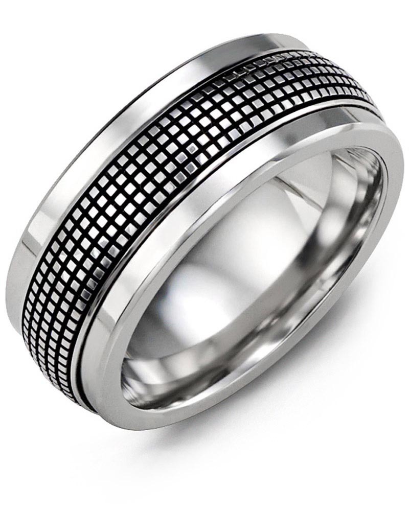 Men's & Women's Tungsten & White Gold Wedding Band from MADANI Rings. Wedding bands, fashion rings, promise rings, made of Tungsten, Ceramic, Cobalt, and Gold. View the collection at madanirings.com