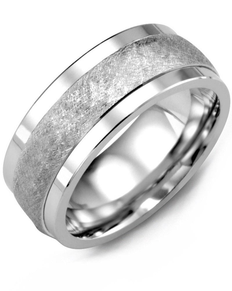 Men's & Women's Tungsten & White Gold Wedding Band