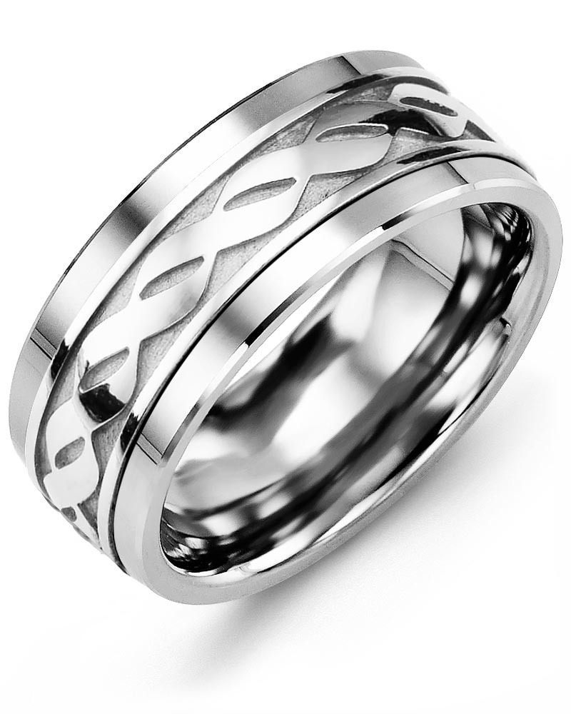 Men's & Women's Tungsten & White Gold Wedding Band