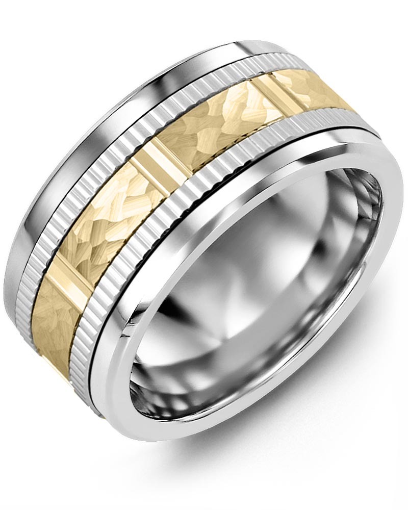 Men's & Women's Cobalt & White/Yellow Gold Wedding Band