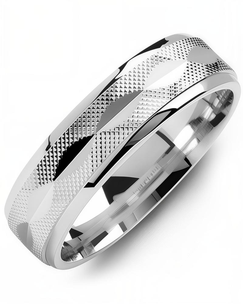 Men's & Women's White Gold Wedding Band