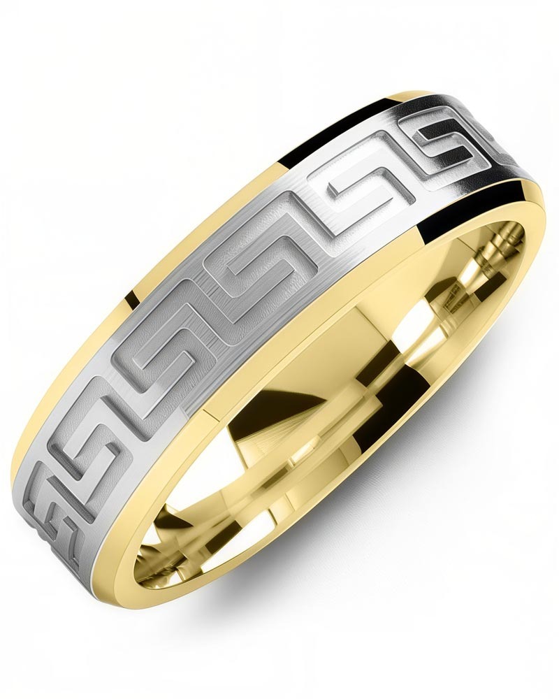 Men's & Women's Yellow Gold & White Gold Wedding Band