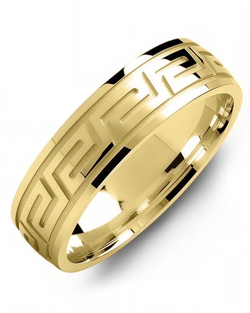 Men's & Women's Yellow Gold Wedding Band from MADANI Rings. Wedding bands, fashion rings, promise rings, made of Tungsten, Ceramic, Cobalt, and Gold. View the collection at madanirings.com