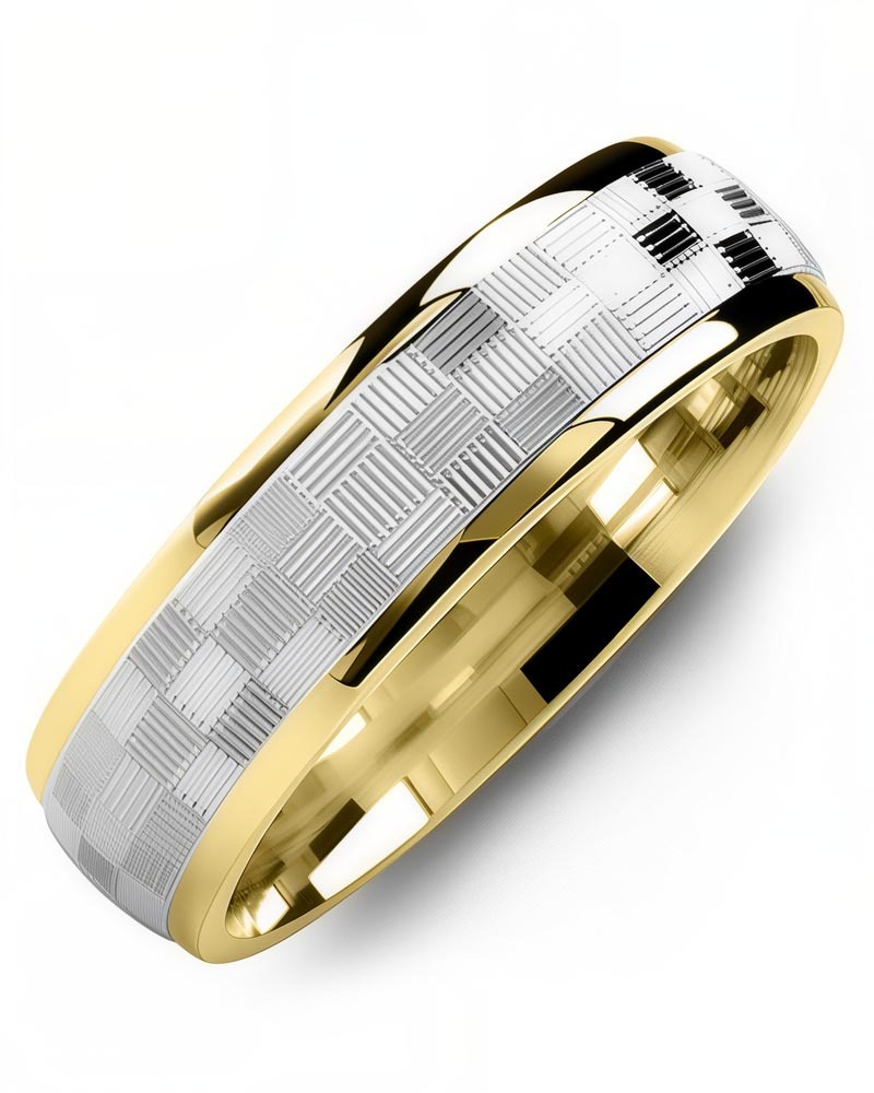 Men's & Women's Yellow Gold & White Gold Wedding Band