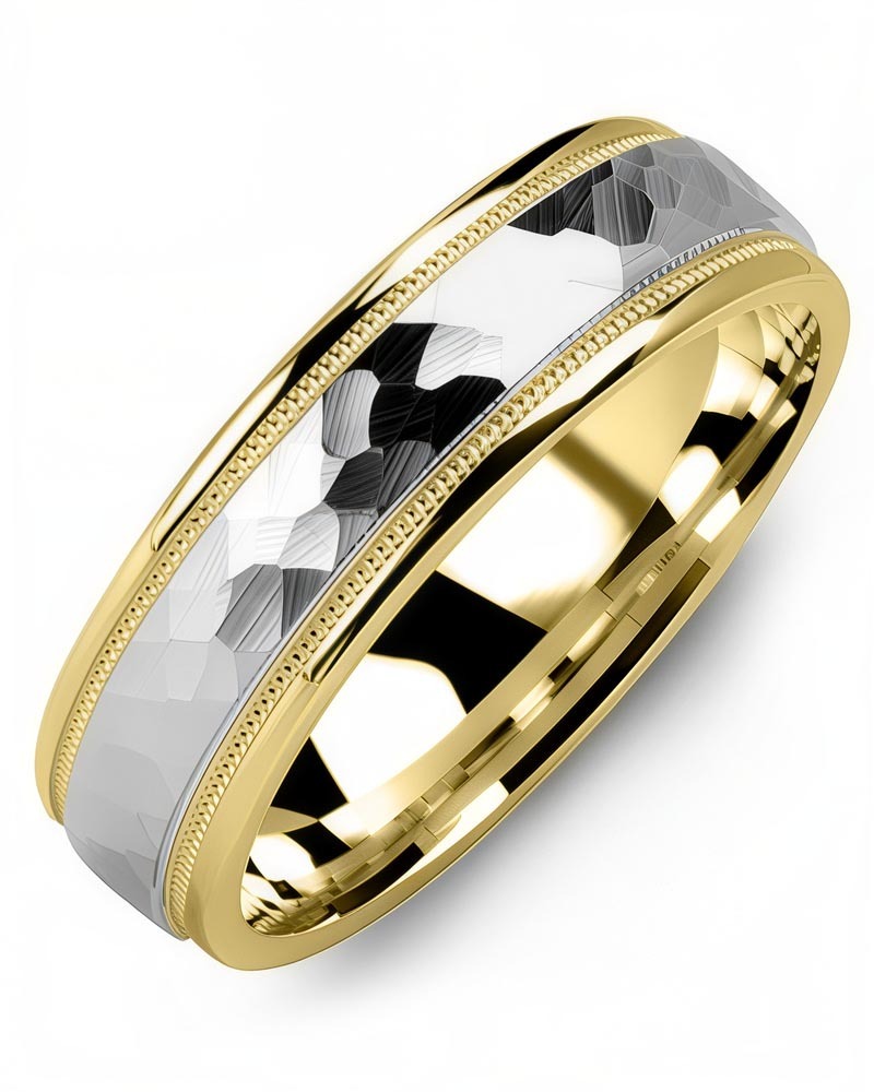 Men's & Women's Yellow Gold & White Gold Wedding Band