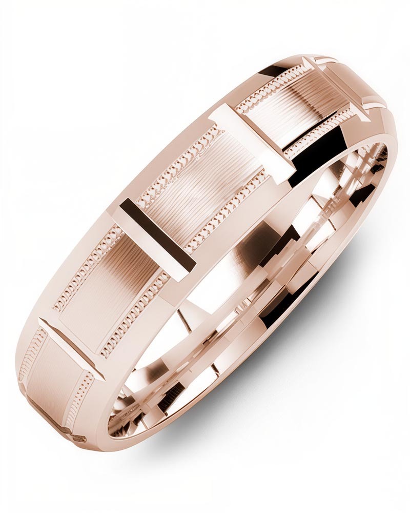 Men's & Women's Rose Gold Wedding Band