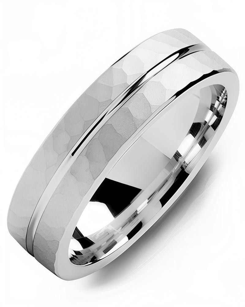 Men's & Women's White Gold Wedding Band