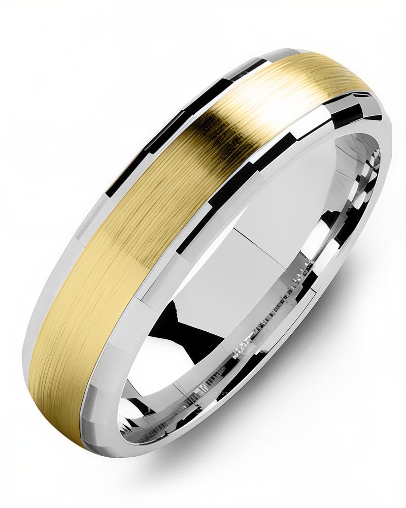 Men's & Women's White Gold & Yellow Gold Wedding Band