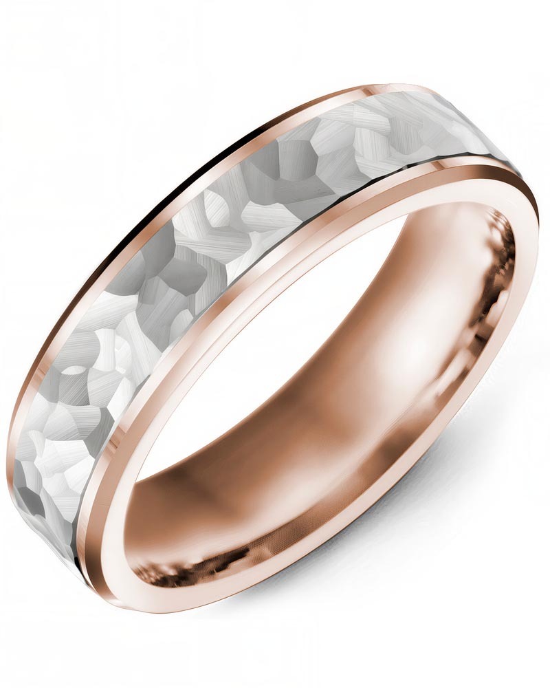 Men's & Women's Rose Gold & White Gold Wedding Band