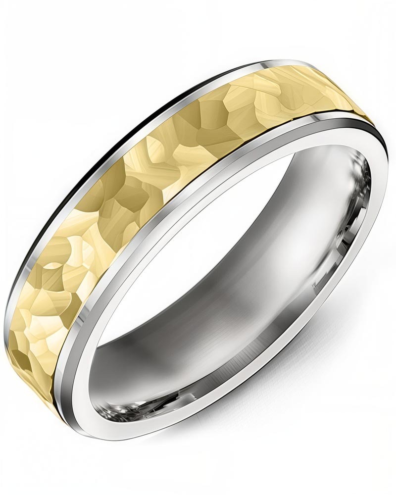 Men's & Women's White Gold & Yellow Gold Wedding Band
