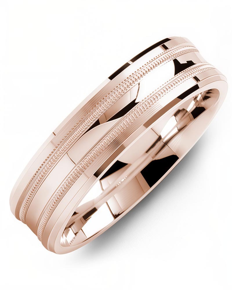 Men's & Women's Rose Gold Wedding Band