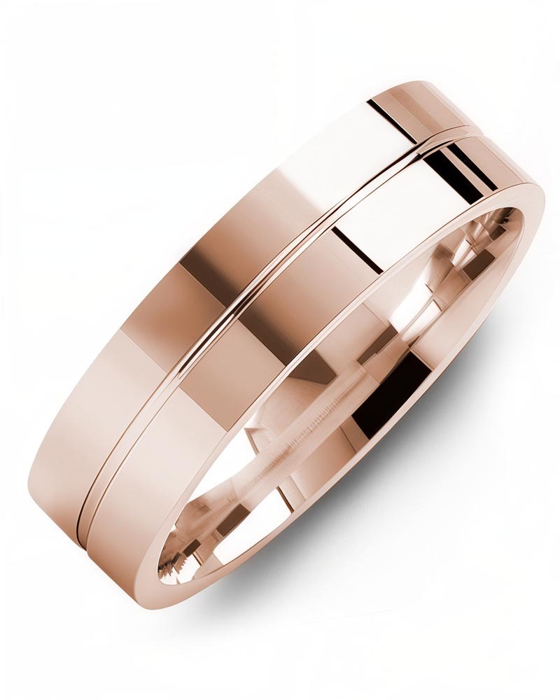 Men's & Women's Rose Gold Wedding Band