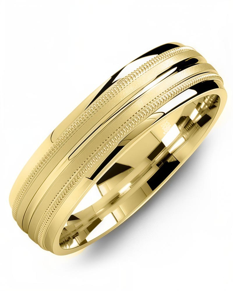 Men's & Women's Yellow Gold Wedding Band Men's & Women's Yellow Gold Wedding Band