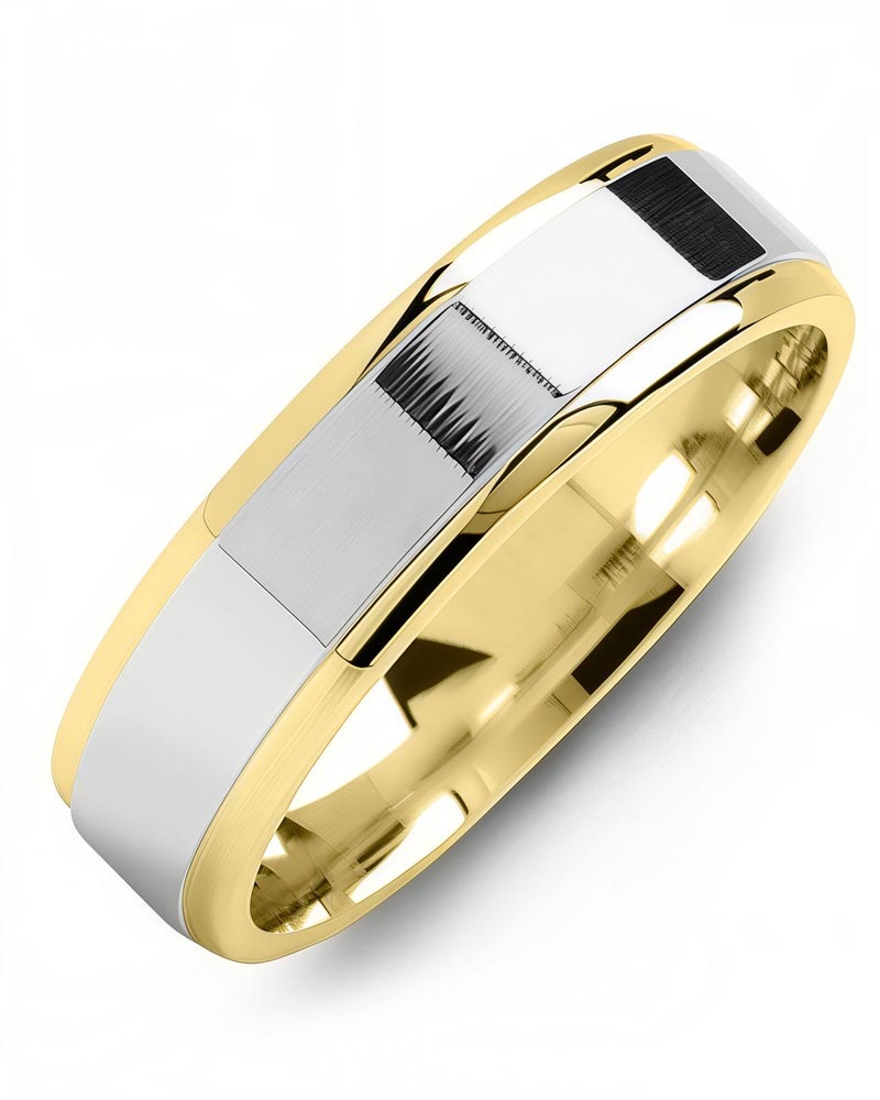 Men's & Women's Yellow Gold & White Gold Wedding Band