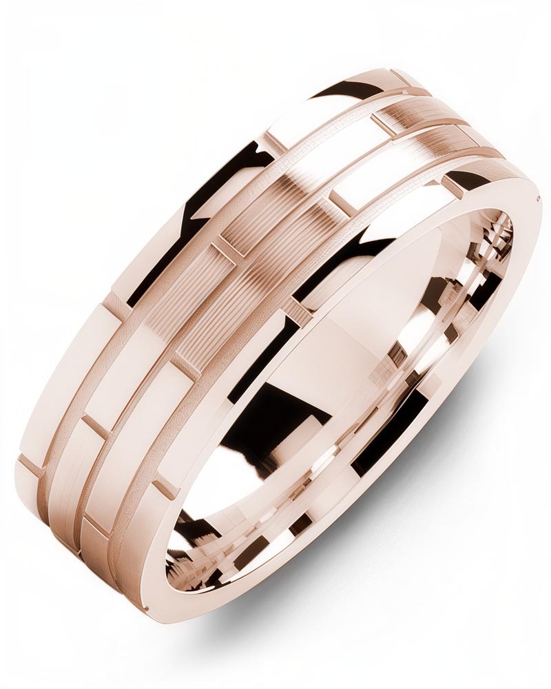 Men's & Women's Rose Gold Wedding Band