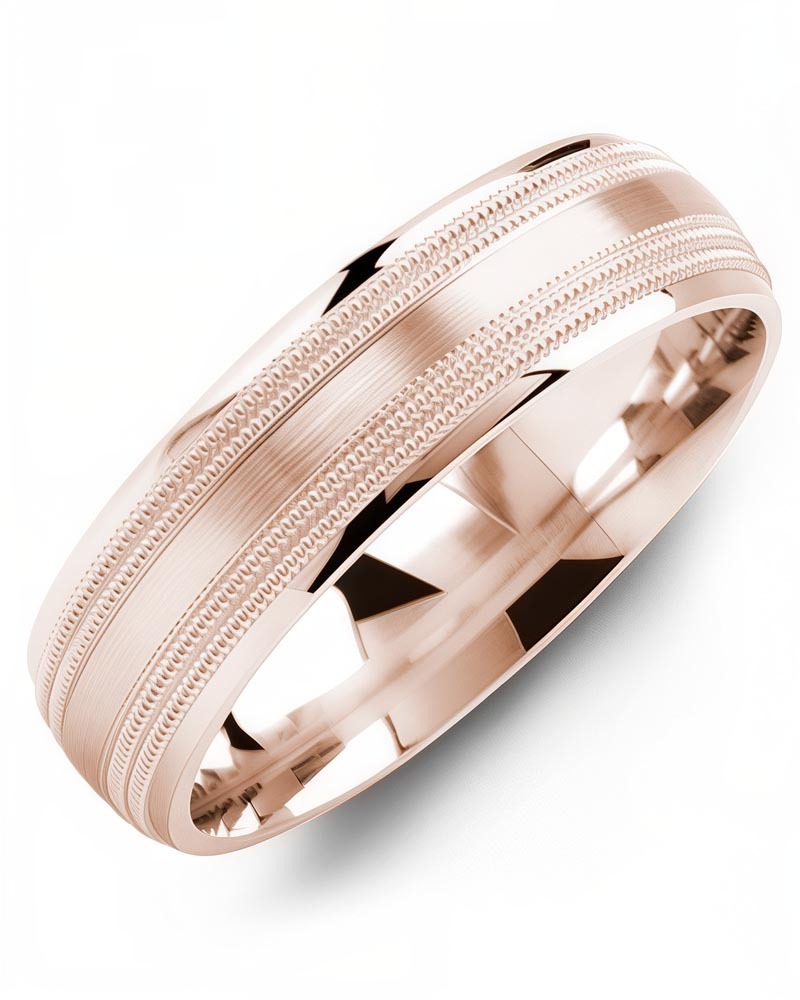 Men's & Women's Rose Gold Wedding Band