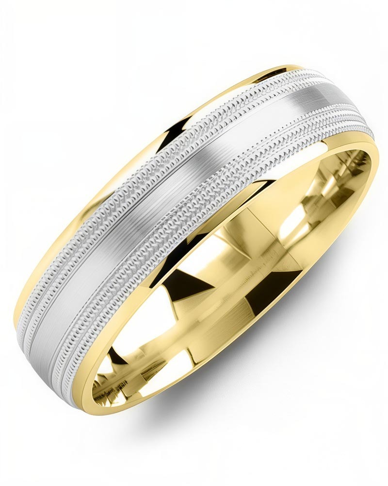 Men's & Women's Yellow Gold & White Gold Wedding Band