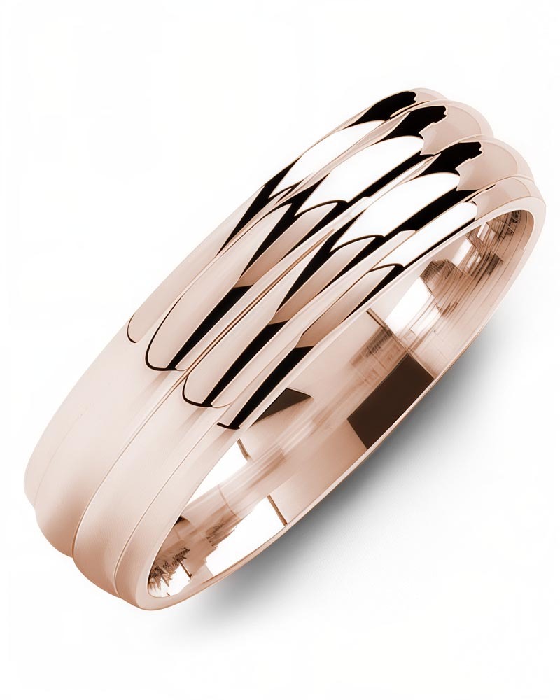 Men's & Women's Rose Gold Wedding Band