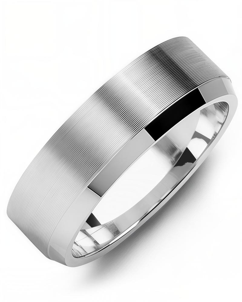 Men's & Women's White Gold Wedding Band