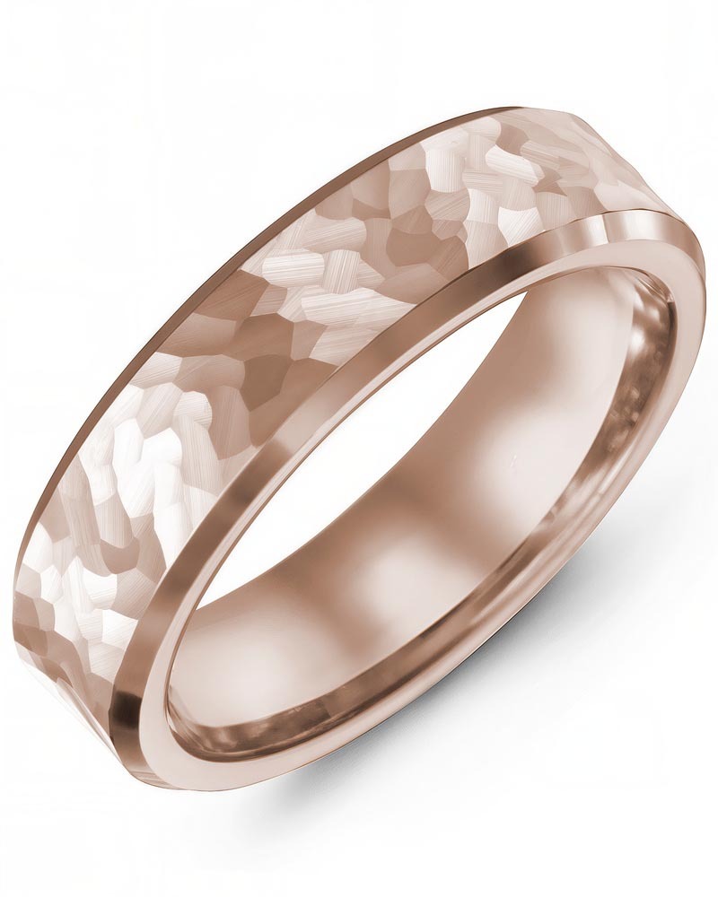 Men's & Women's Rose Gold & Rose Gold Wedding Band from MADANI Rings. Wedding bands, fashion rings, promise rings, made of Tungsten, Ceramic, Cobalt, and Gold. View the collection at madanirings.com