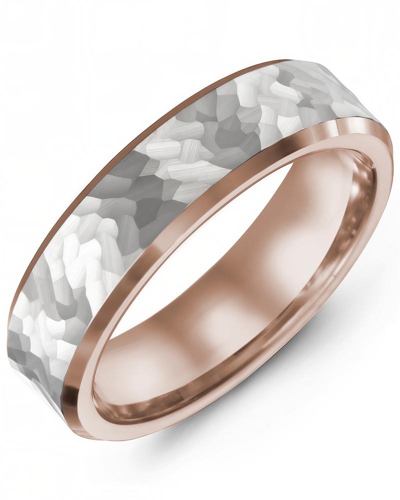 Men's & Women's Rose Gold & White Gold Wedding Band