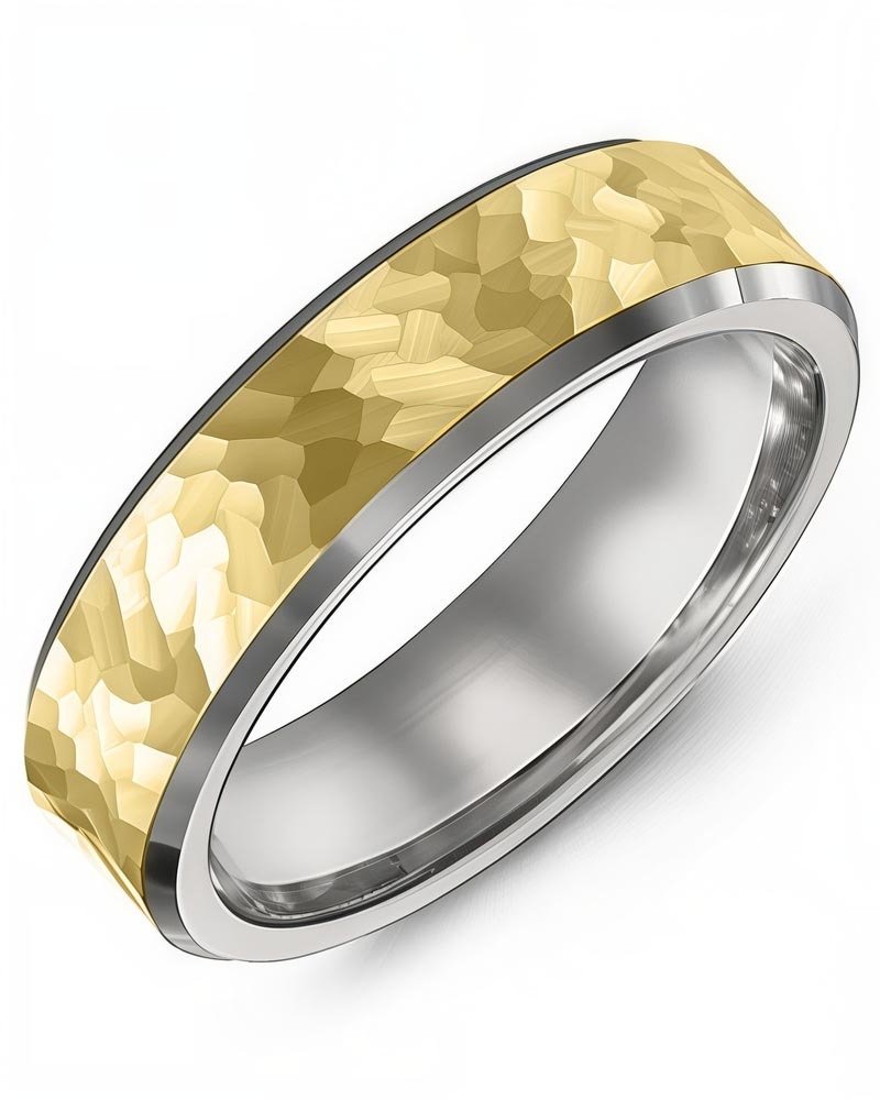 Men's & Women's White Gold & Yellow Gold Wedding Band