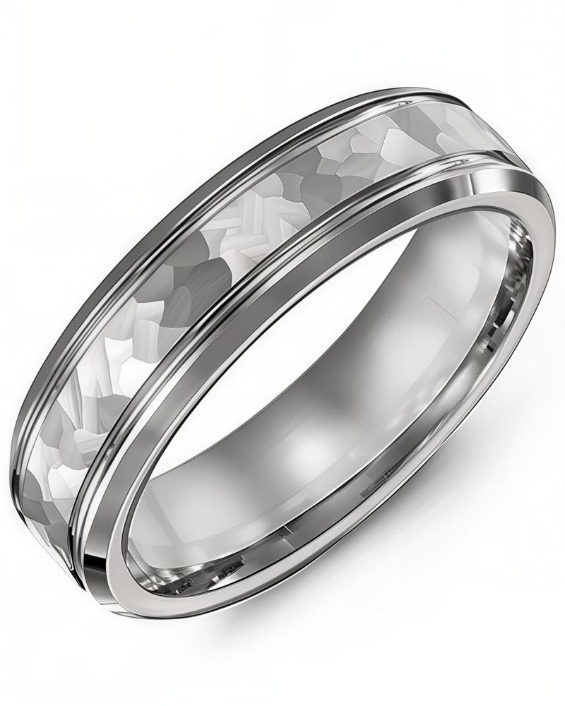 Men's & Women's White Gold Wedding Band Men's & Women's White Gold Wedding Band