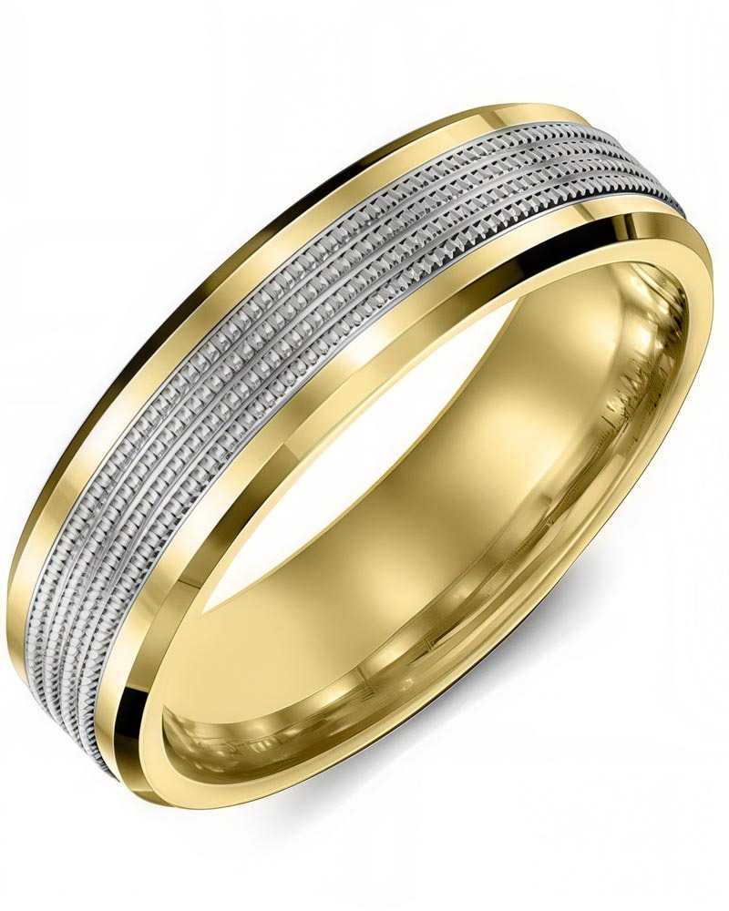 Men's & Women's Yellow Gold & White Gold Wedding Band
