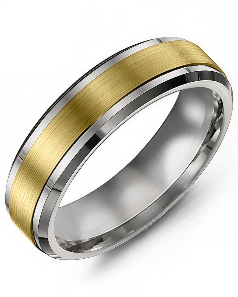 Men's & Women's White Gold & Yellow Gold Wedding Band