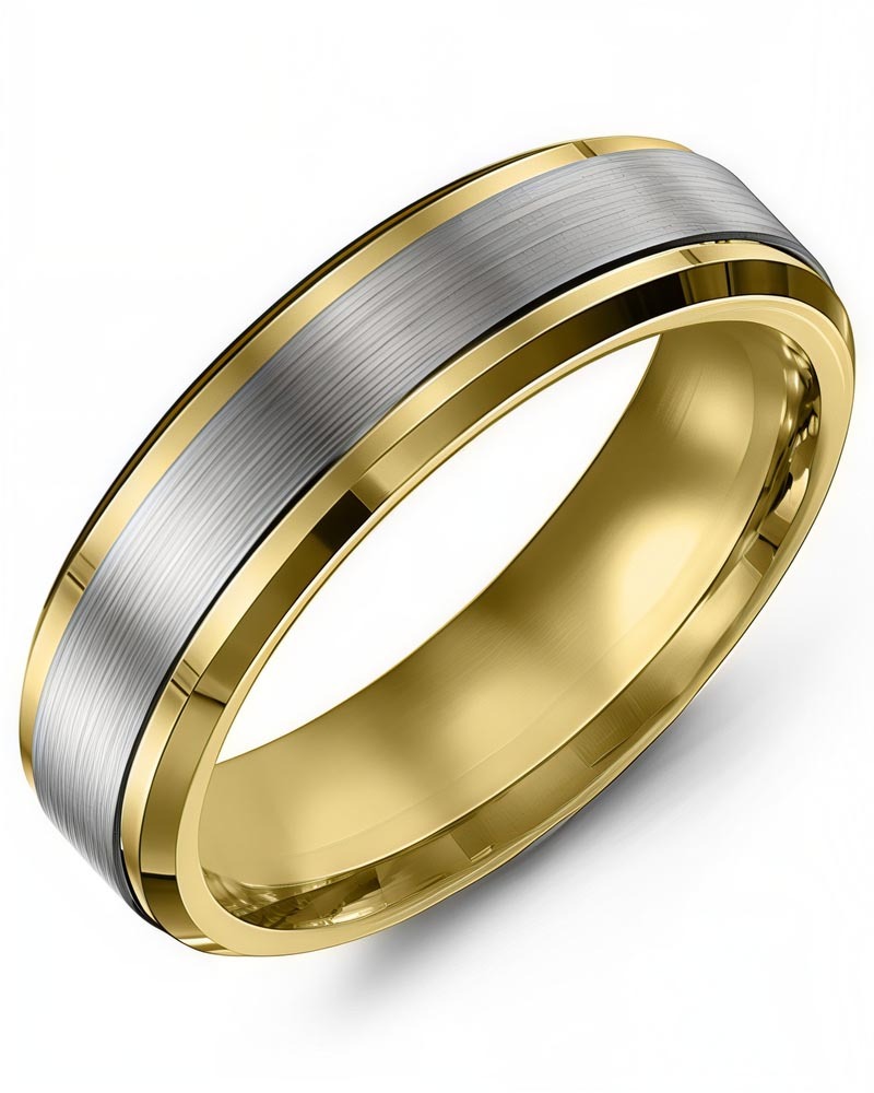 Men's & Women's Yellow Gold & White Gold Wedding Band