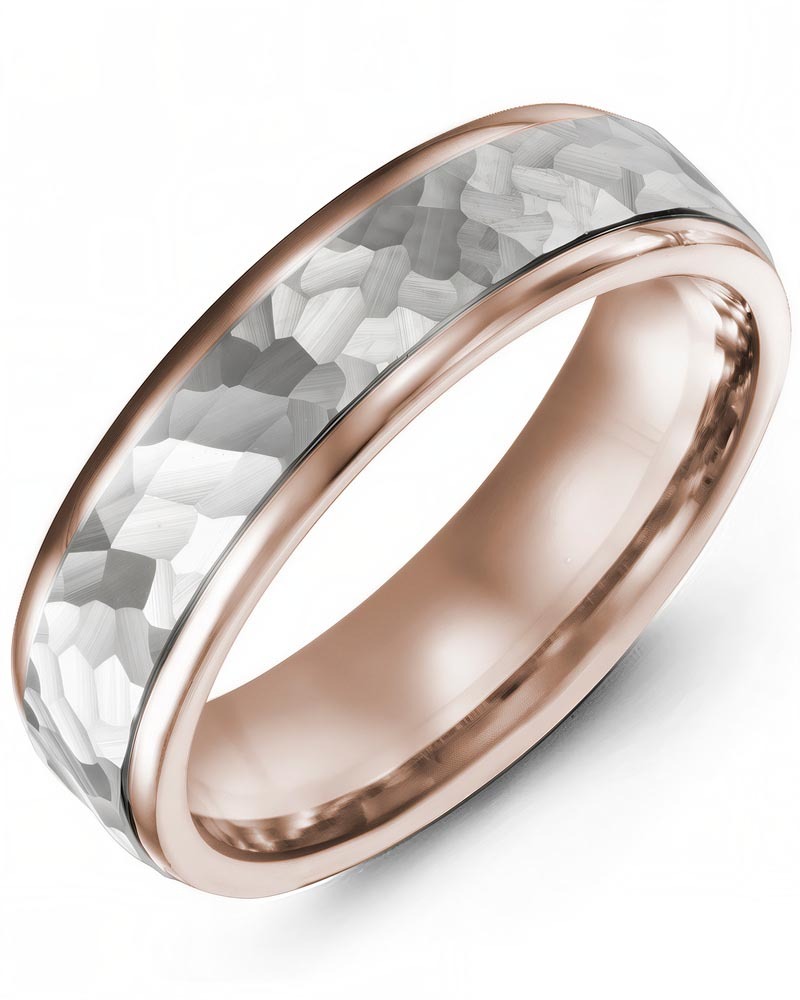 Men's & Women's Rose Gold & White Gold Wedding Band