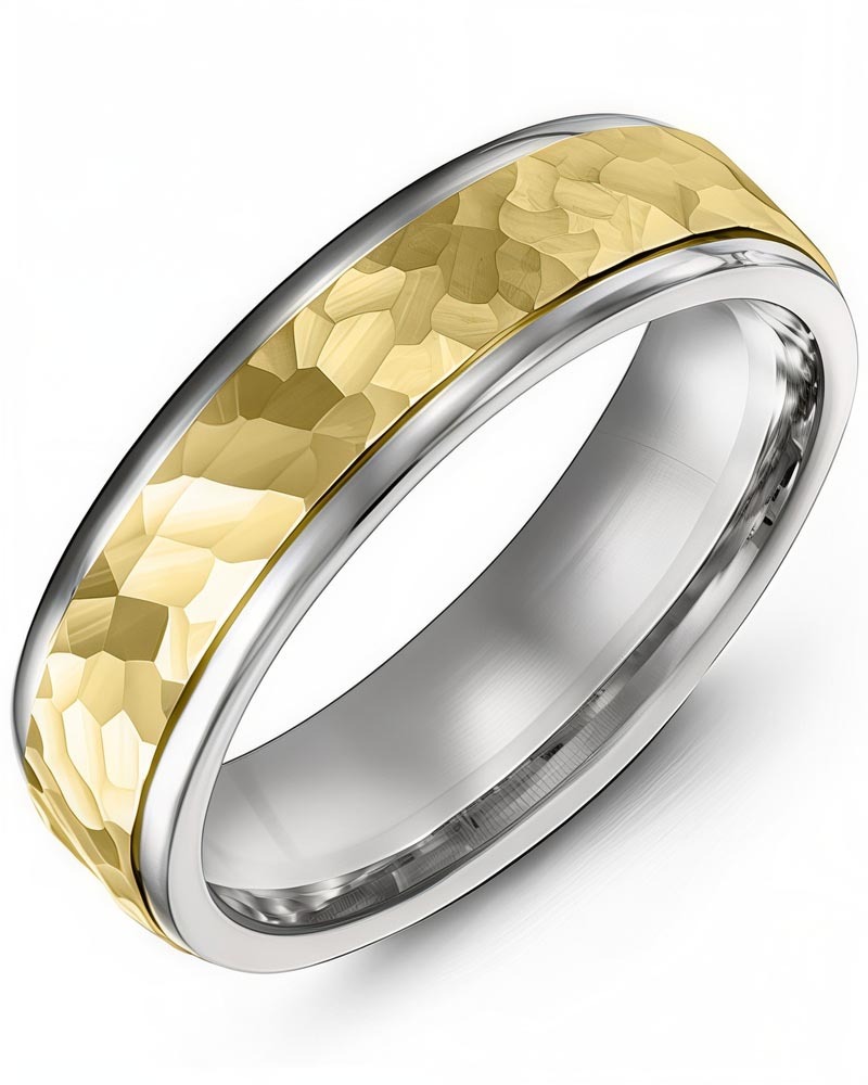 Men's & Women's White Gold & Yellow Gold Wedding Band