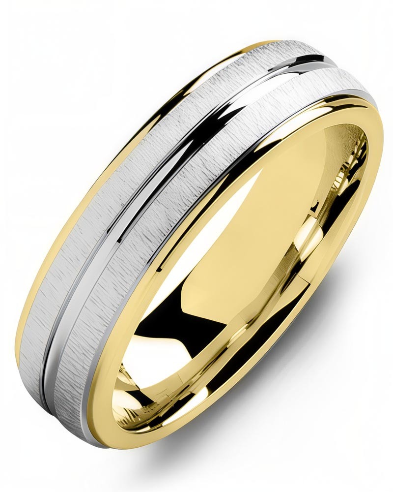 Men's & Women's Yellow Gold & White Gold Wedding Band
