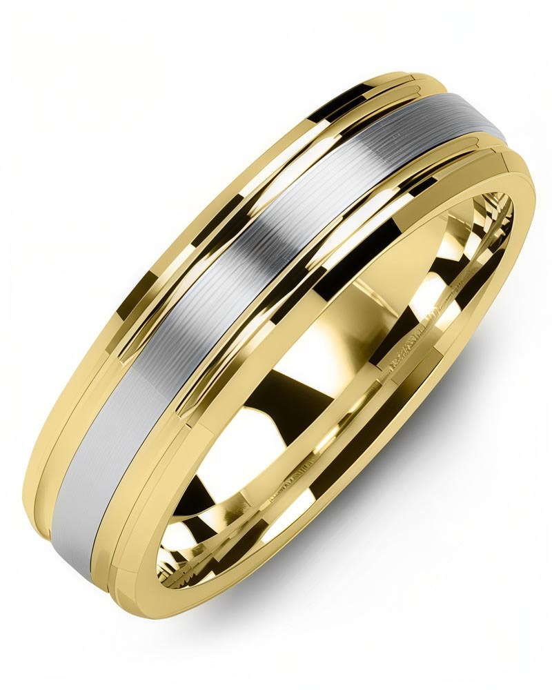 Men's & Women's Yellow Gold & White Gold Wedding Band