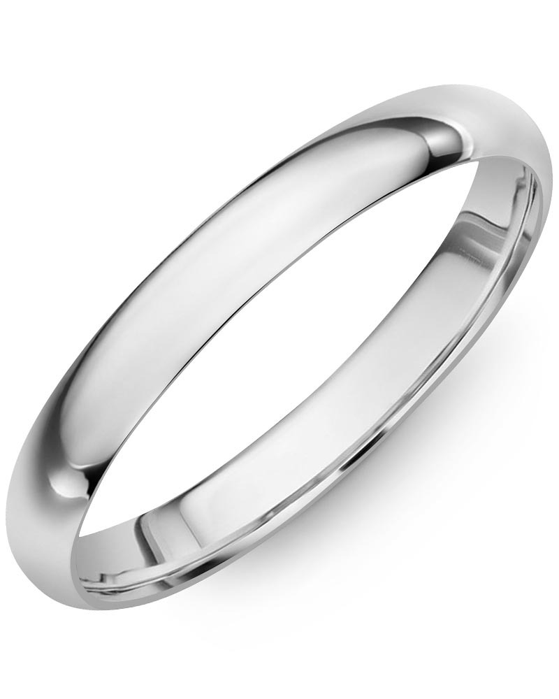 Men's & Women's Dome White Gold Wedding Band from MADANI Rings. Wedding bands, fashion rings, promise rings, made of Tungsten, Ceramic, Cobalt, and Gold. View the collection at madanirings.com