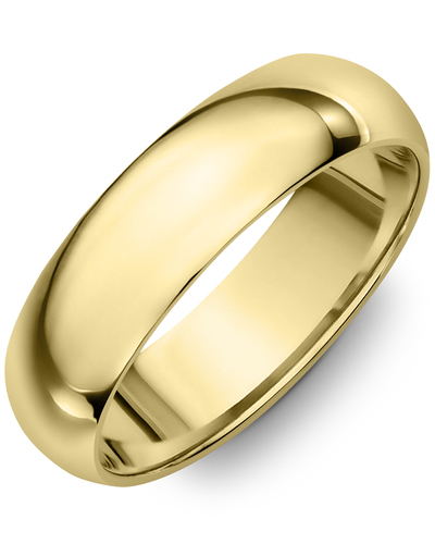 Men's & Women's Dome Yellow Gold Wedding Band from MADANI Rings. Wedding bands, fashion rings, promise rings, made of Tungsten, Ceramic, Cobalt, and Gold. View the collection at madanirings.com