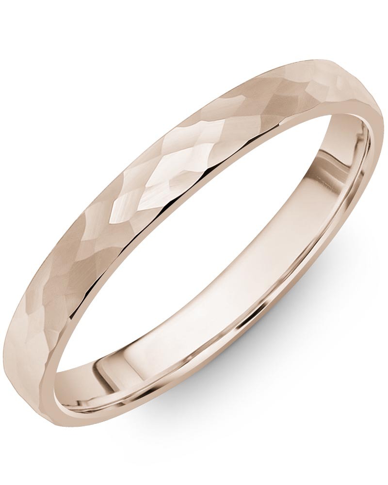 Men's & Women's Dome Rose Gold Wedding Band