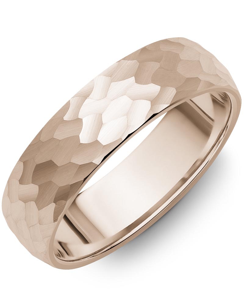 Men's & Women's Dome Rose Gold Wedding Band
