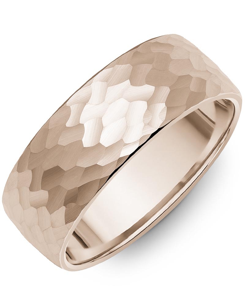Men's & Women's Dome Rose Gold Wedding Band